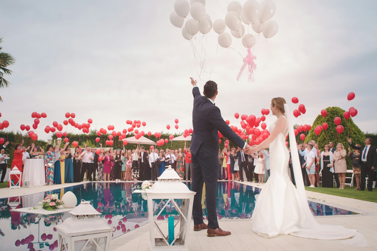 mariage lancé de ballon